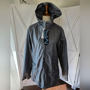 Mack Russo (NWT) Men's Gray Hooded Rain/Wind Jacket